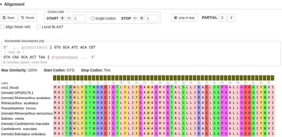 Alignment-based annotation editing